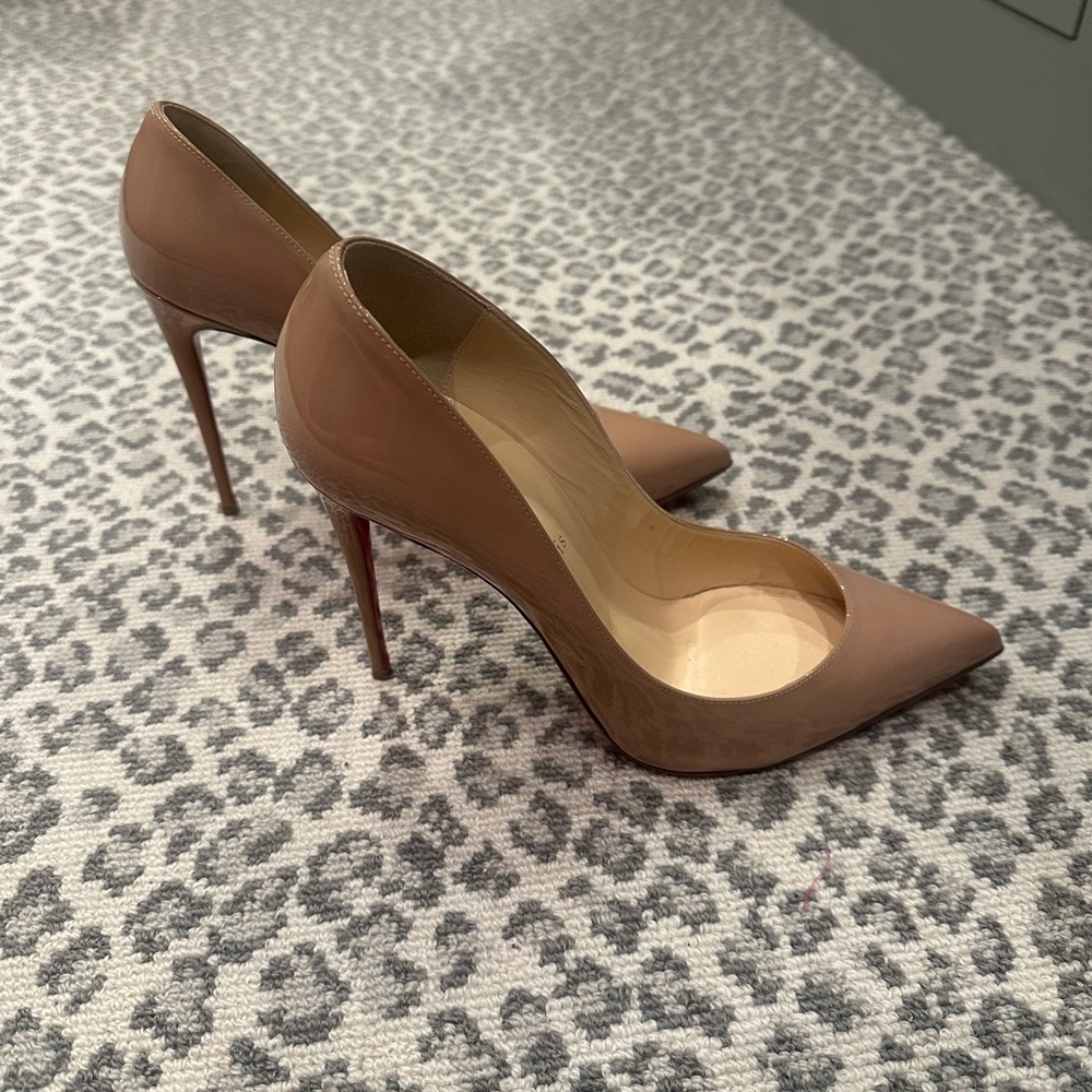 Christian Louboutin Tan Stiletto Heels